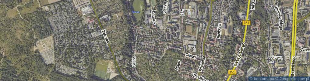 Zdjęcie satelitarne Powstańców Wielkopolskich ul.